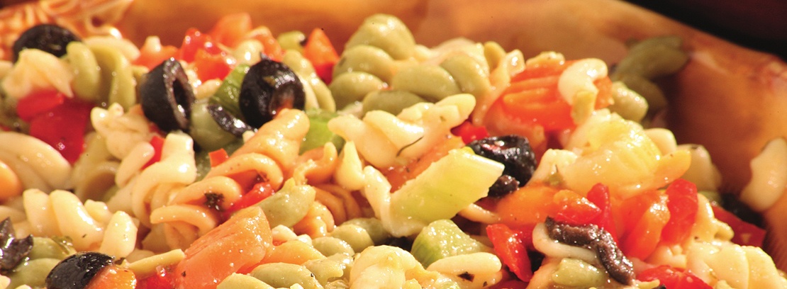 Fresh pasta salad from the Deli