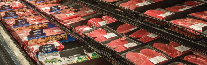 Photo of meat department.