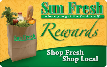 Image of Sun Fresh Rewards Card