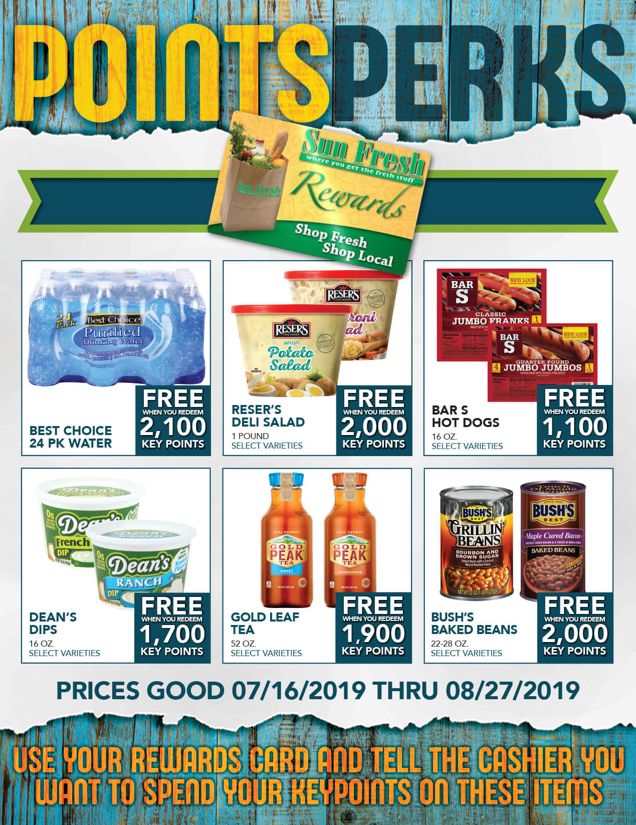 Points Perks Sun Fresh