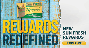Rewards Redefined - New Sun Fresh Rewards. Explore