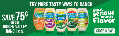 This Labor Day, take your cookout to the next level with Hidden Valley Ranch. Shop now!
